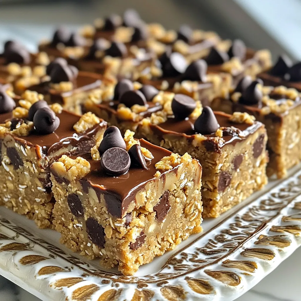 No-Bake Chocolate Chip Cookie Dough Bars Delight