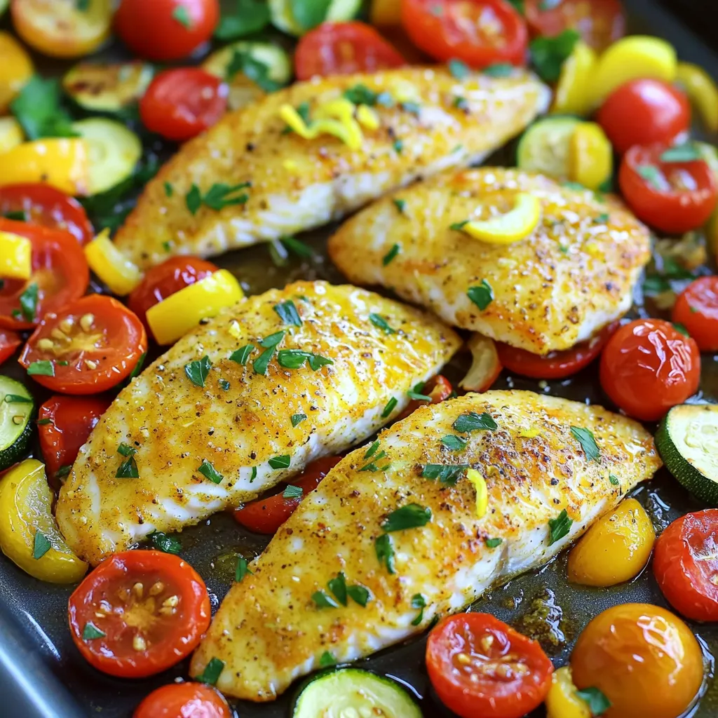 Sheet-Pan Lemon Garlic Tilapia Simple Dinner Delight