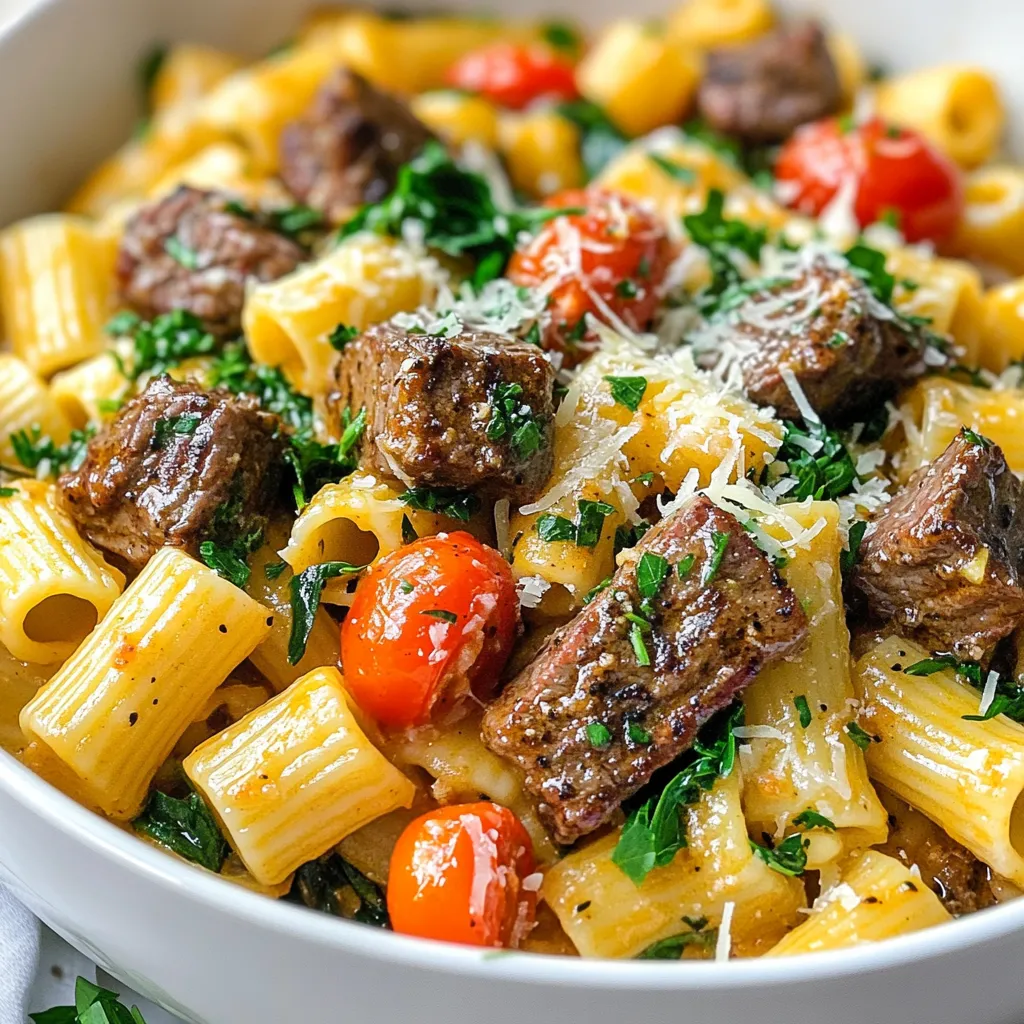 Cajun Steak Tips Rigatoni Flavorful Dinner Delight