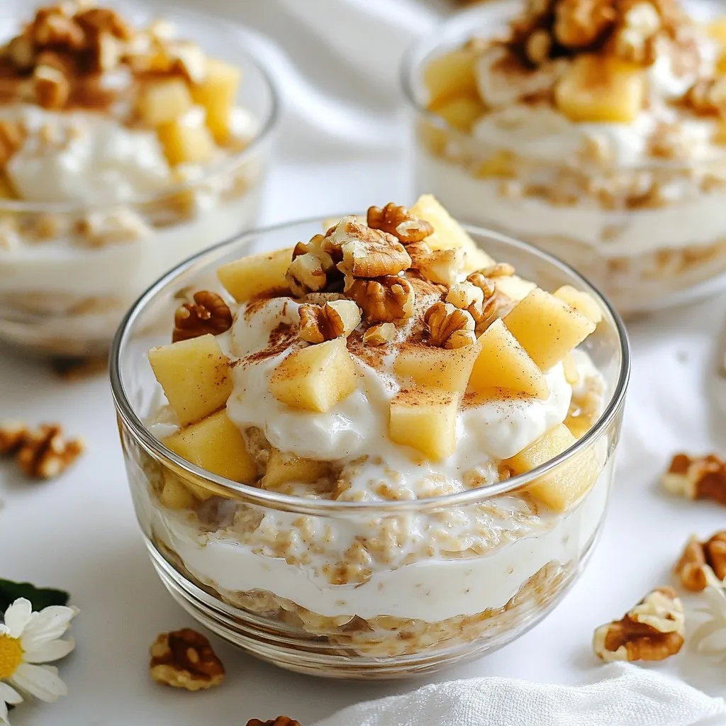 Overnight Cinnamon Apple Oats Easy and Tasty Recipe