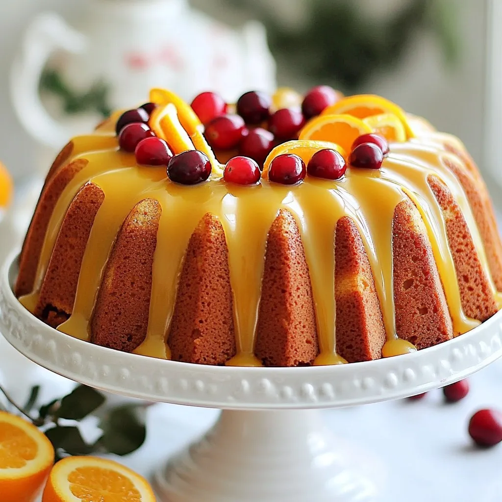 Cranberry Orange Bundt Cake Delightful and Moist Treat