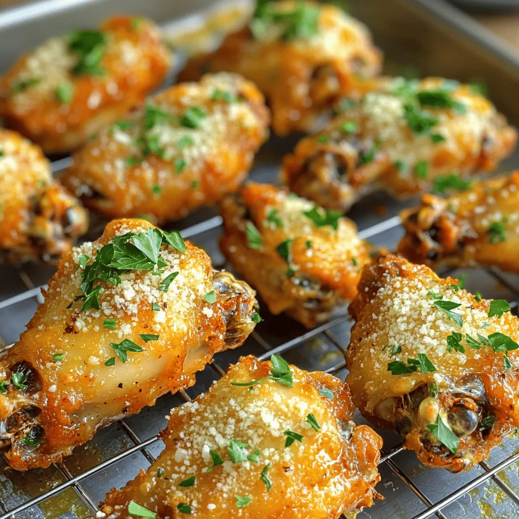 Garlic Parmesan Chicken Wings Irresistible Flavor Dish