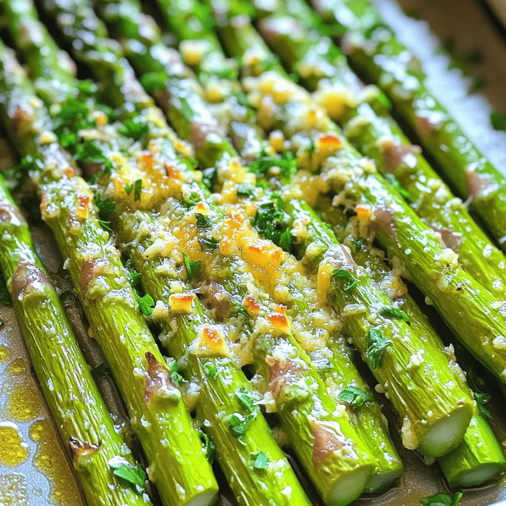 Roasted Garlic Parmesan Asparagus Tasty Side Dish
