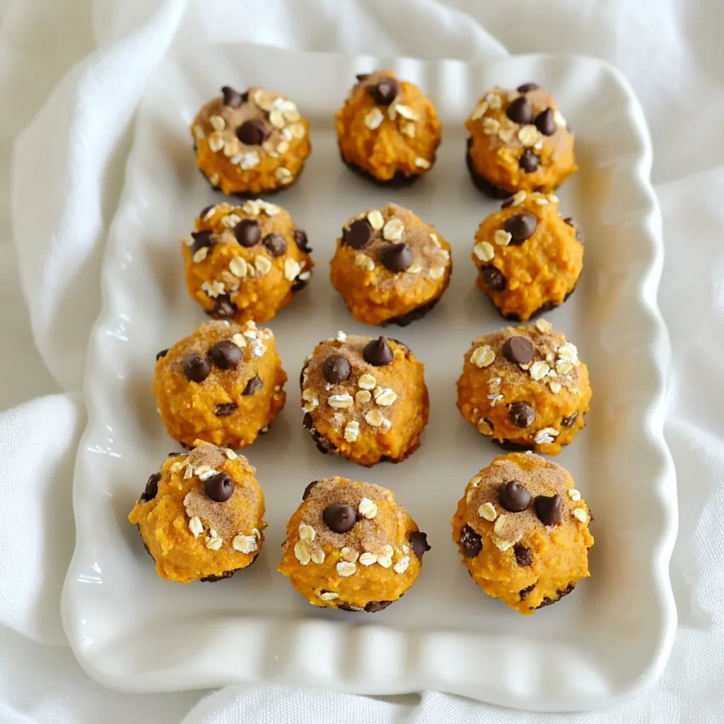 No Bake Pumpkin Peanut Butter Bites Easy Treat