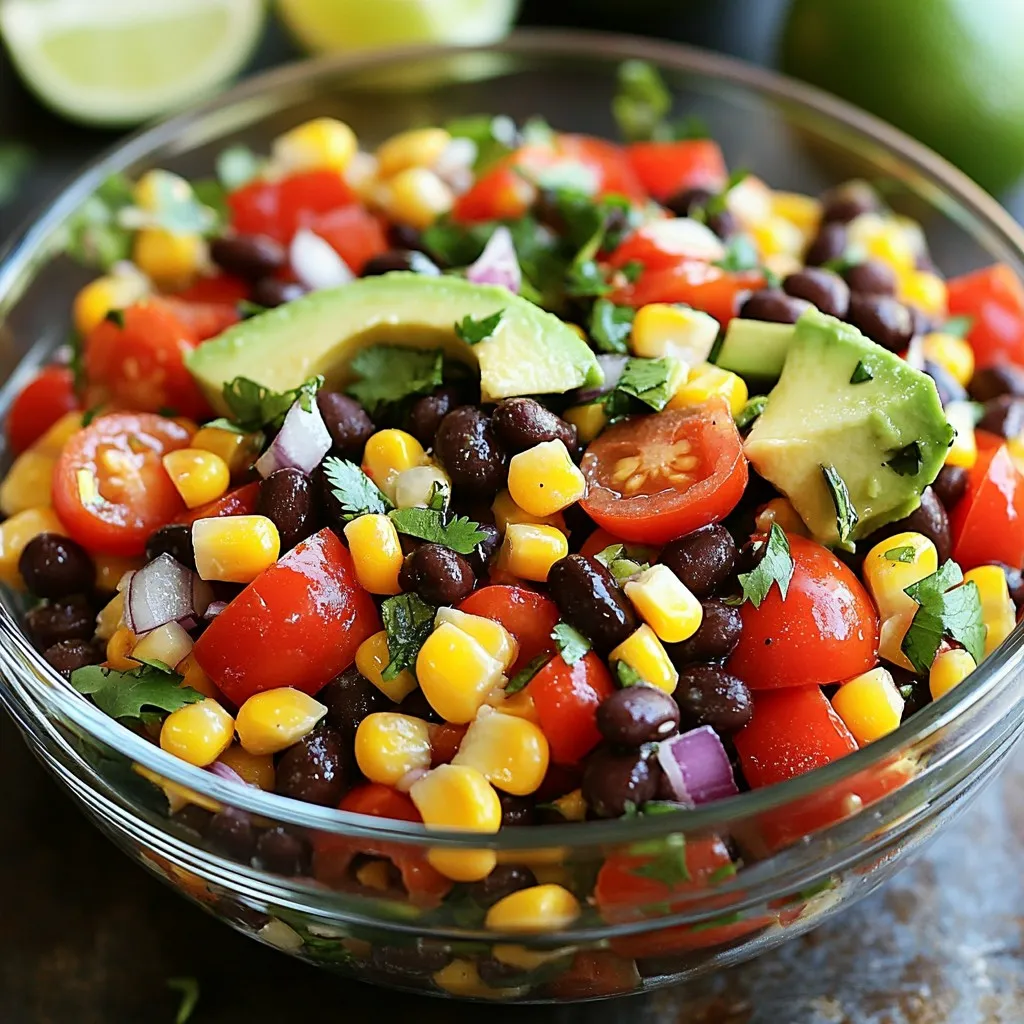 Fiesta Black Bean Corn Salad Flavorful and Fresh Dish