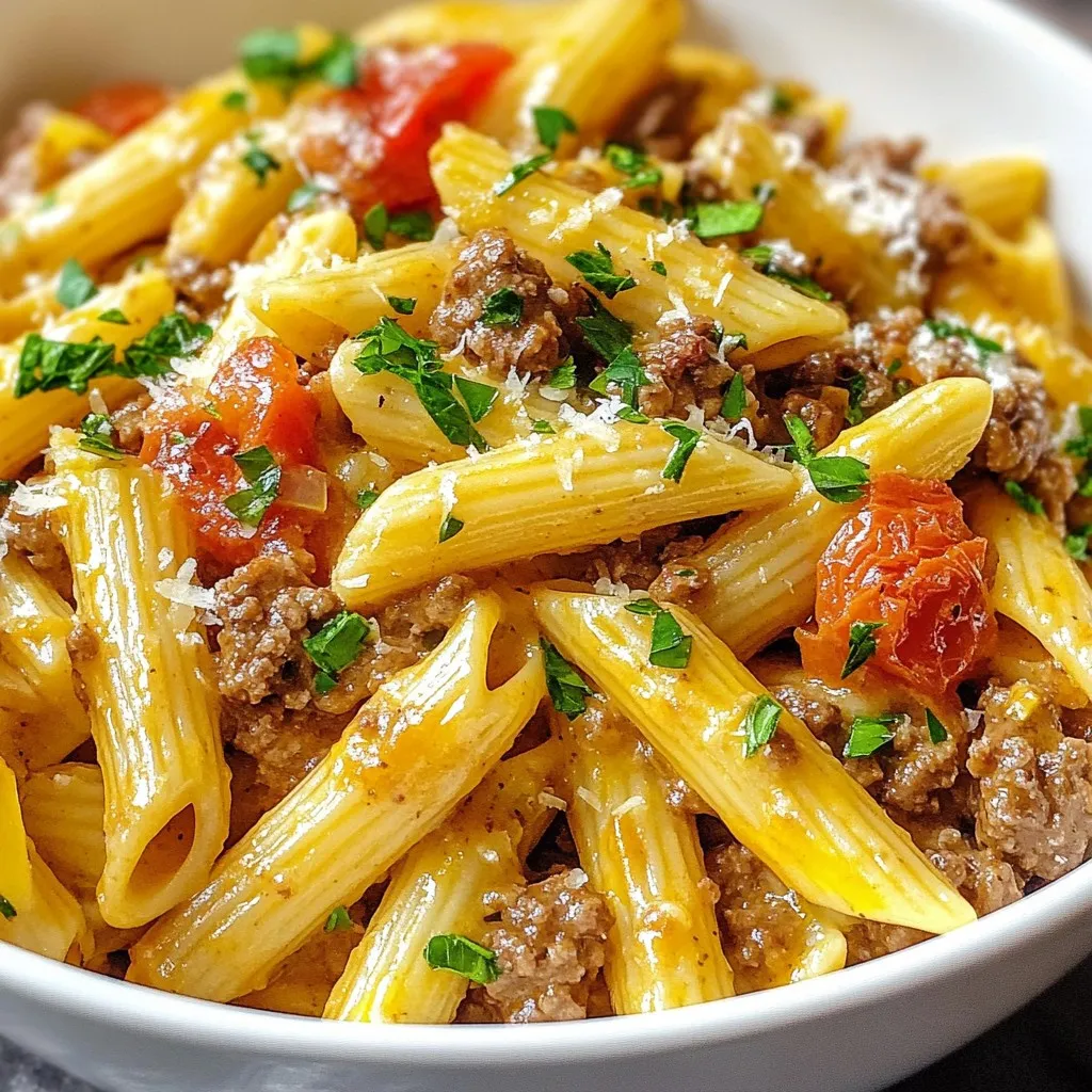Creamy One Pot Beef Pasta Quick and Tasty Meal