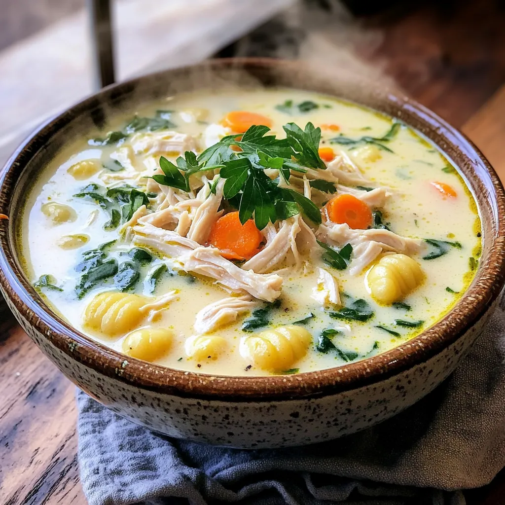 Creamy Chicken Gnocchi Soup Slow Cooker Delight