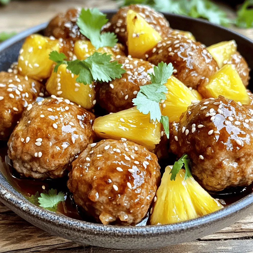 Pineapple Teriyaki Meatballs Bold and Flavorful Dish