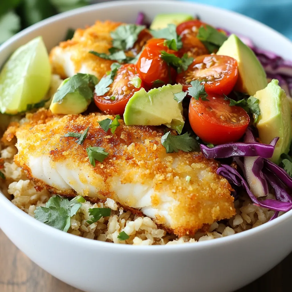 Crispy Fish Taco Bowls Flavorful and Fun Meal Idea