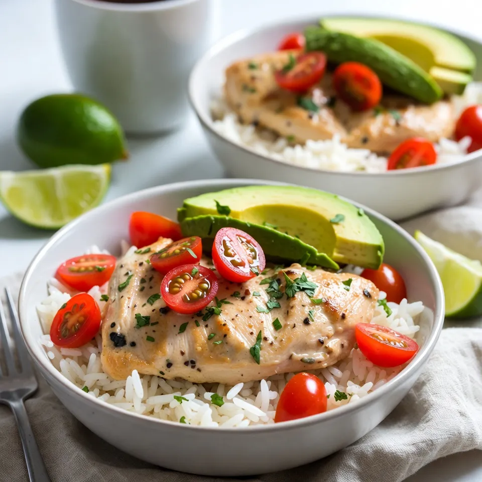 Coconut Lime Chicken Bowls Flavorful and Simple Meal