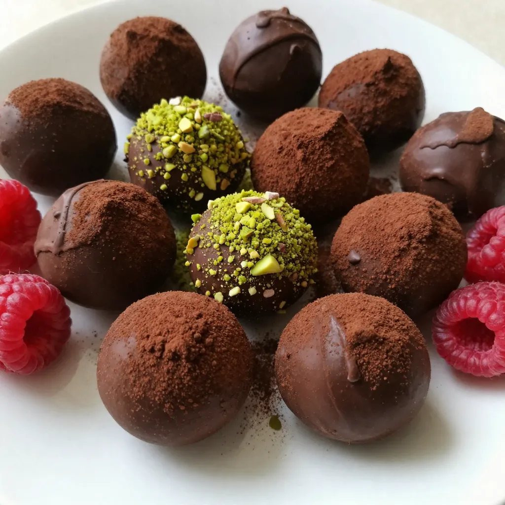 Raspberry Dark Chocolate Truffles Deliciously Simple Treat