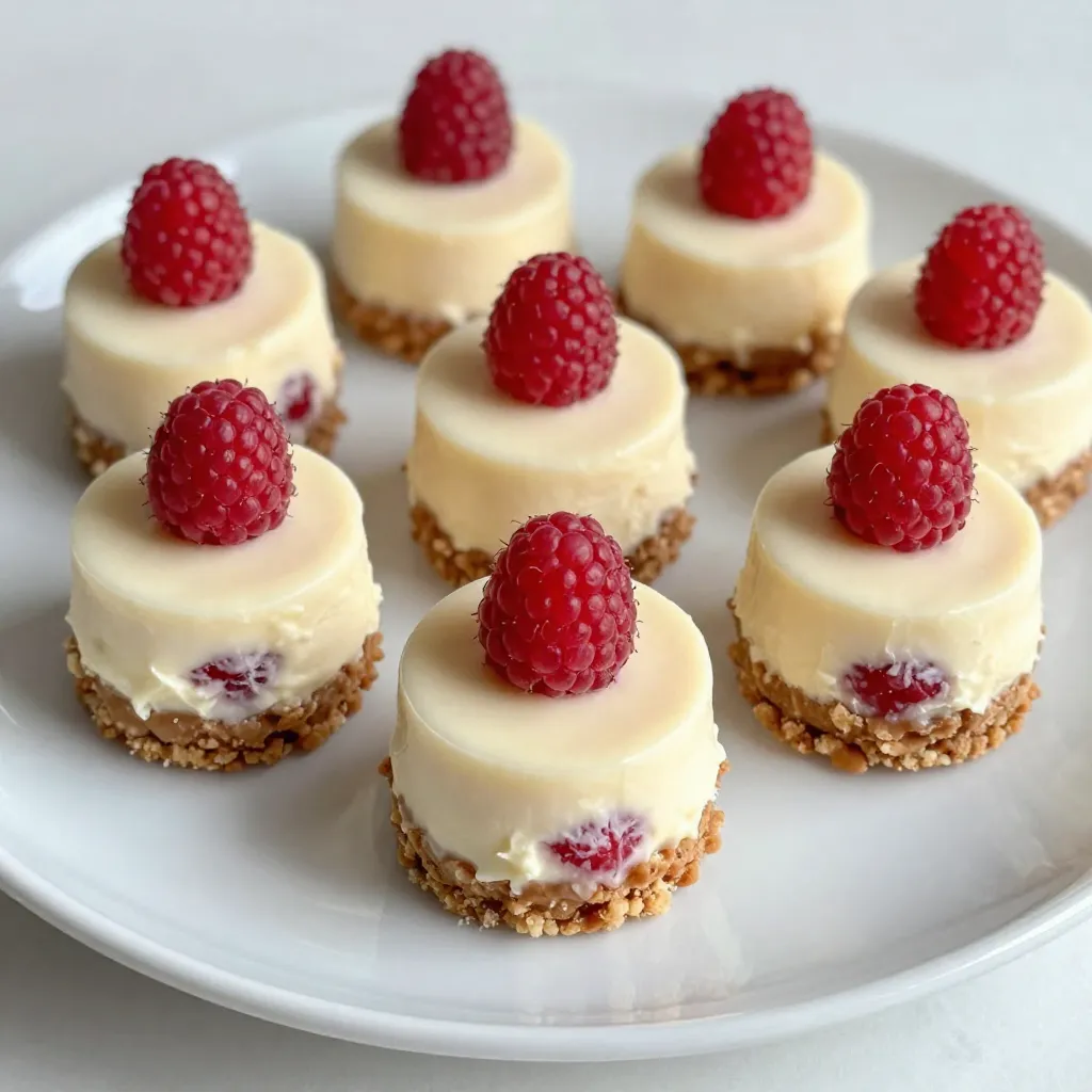 White Chocolate Raspberry Cheesecake Bites Delight