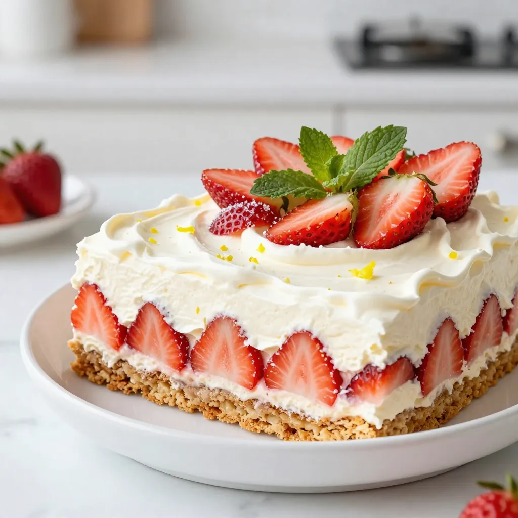 Strawberry Shortcake Icebox Cake Delightful and Easy