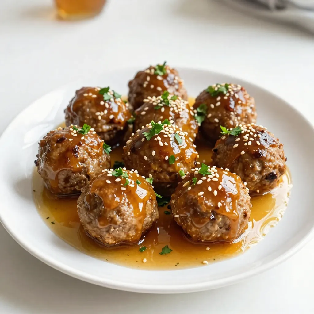 Honey Garlic Meatballs Tasty and Simple Recipe