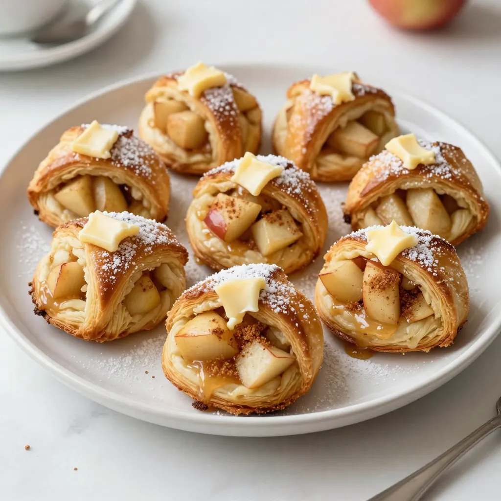 Apple Pie Crescent Bites Tasty Dessert Delight