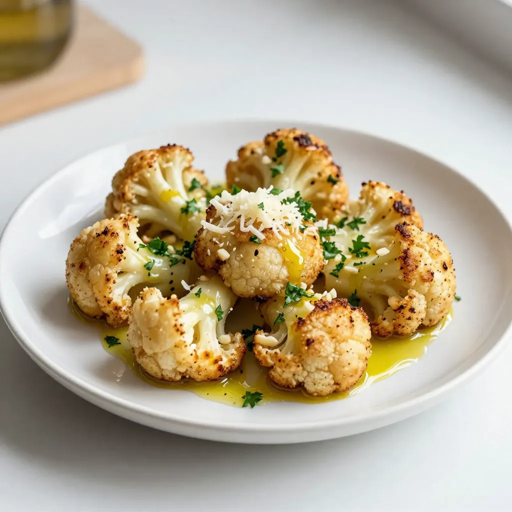 Garlic Parmesan Roasted Cauliflower Flavor Boost Meal