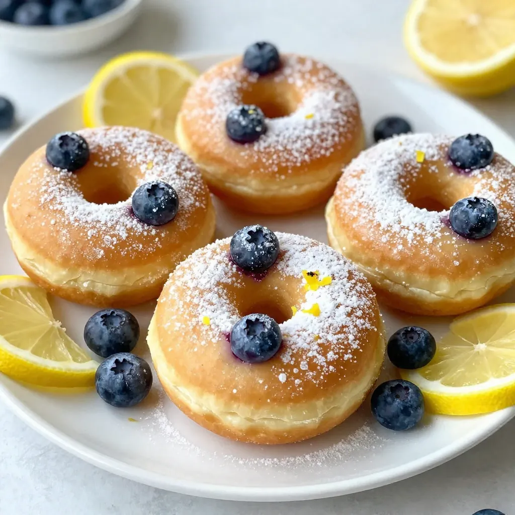 Baked Lemon Blueberry Donuts Irresistible Treat