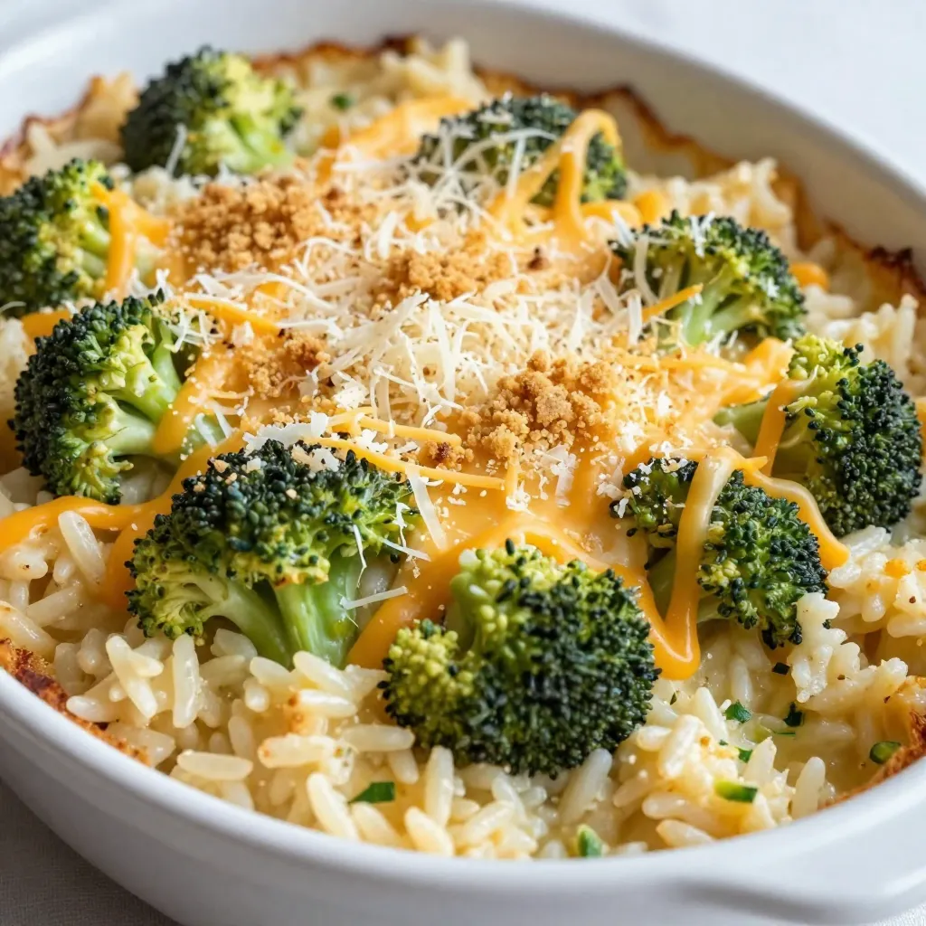 Cheesy Broccoli Rice Casserole Tasty Family Meal