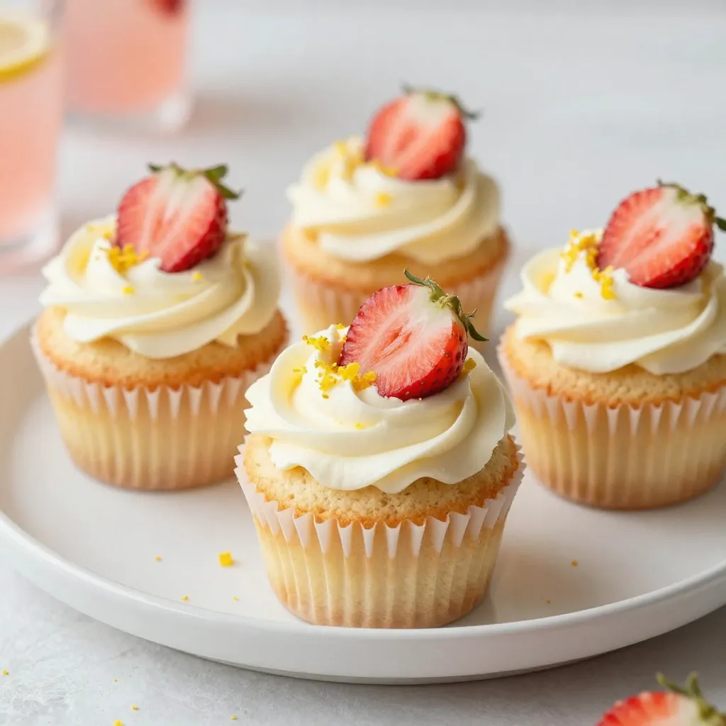 Strawberry Lemonade Cupcakes Fresh and Flavorful Treat