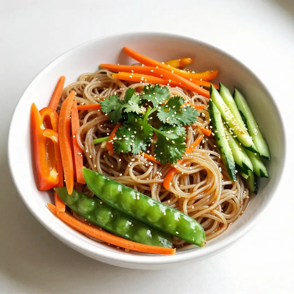 Savory Sesame Ginger Noodle Salad Quick and Easy Recipe