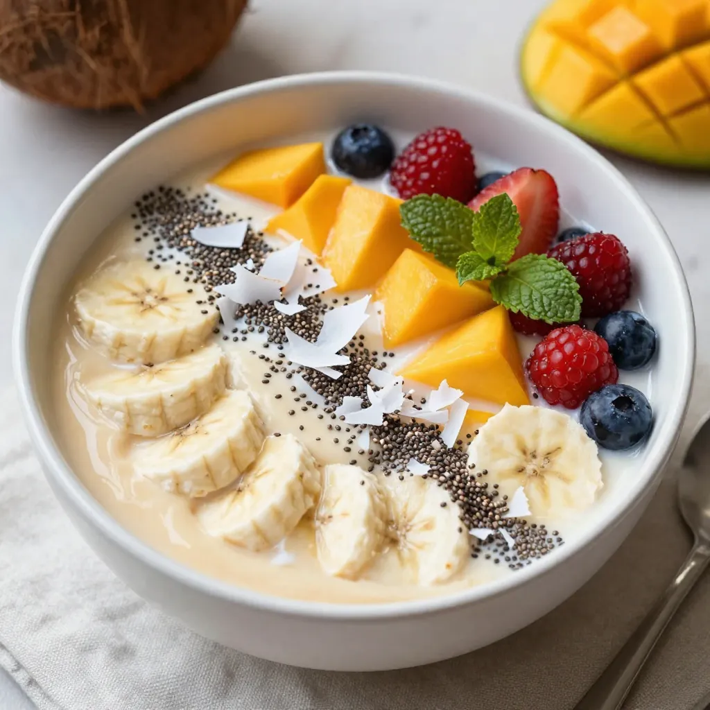 Coconut Mango Smoothie Bowl Fresh and Flavorful Treat