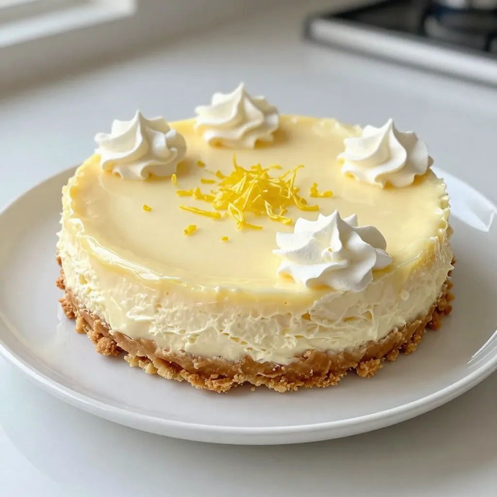 No-Bake Lemon Cheesecake Refreshing and Simple Treat