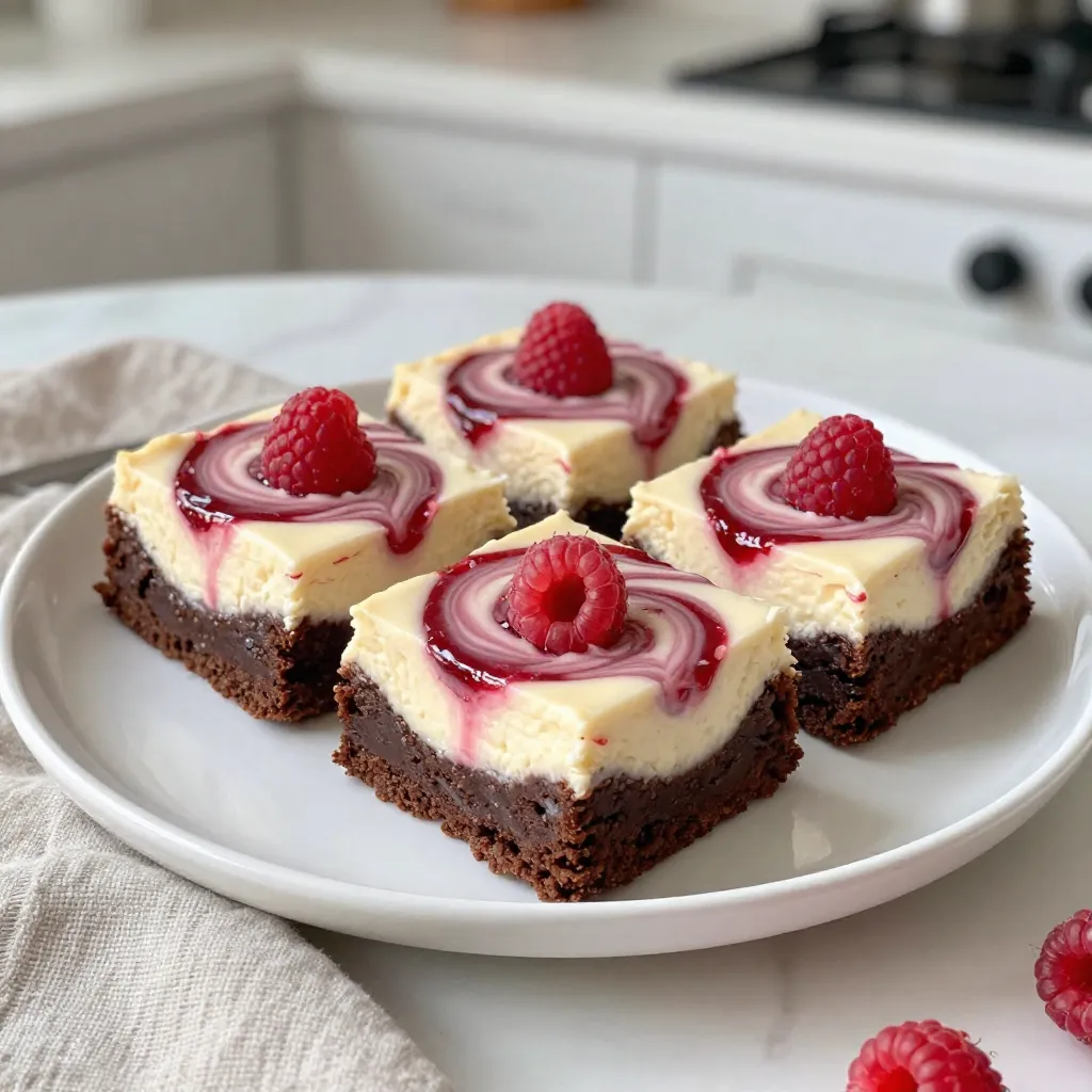 Raspberry Cheesecake Swirl Brownies Irresistible Treat