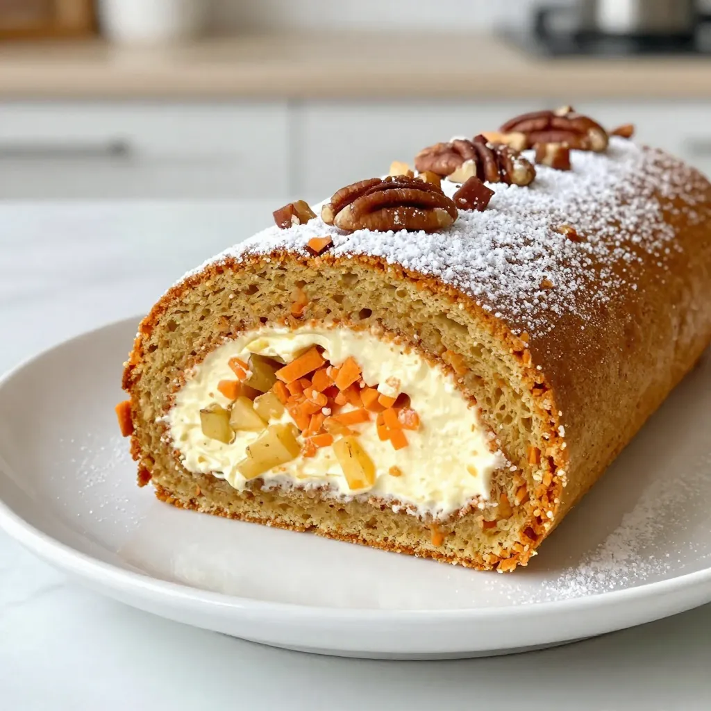 Spiced Carrot Cake Roll Delightful and Simple Recipe
