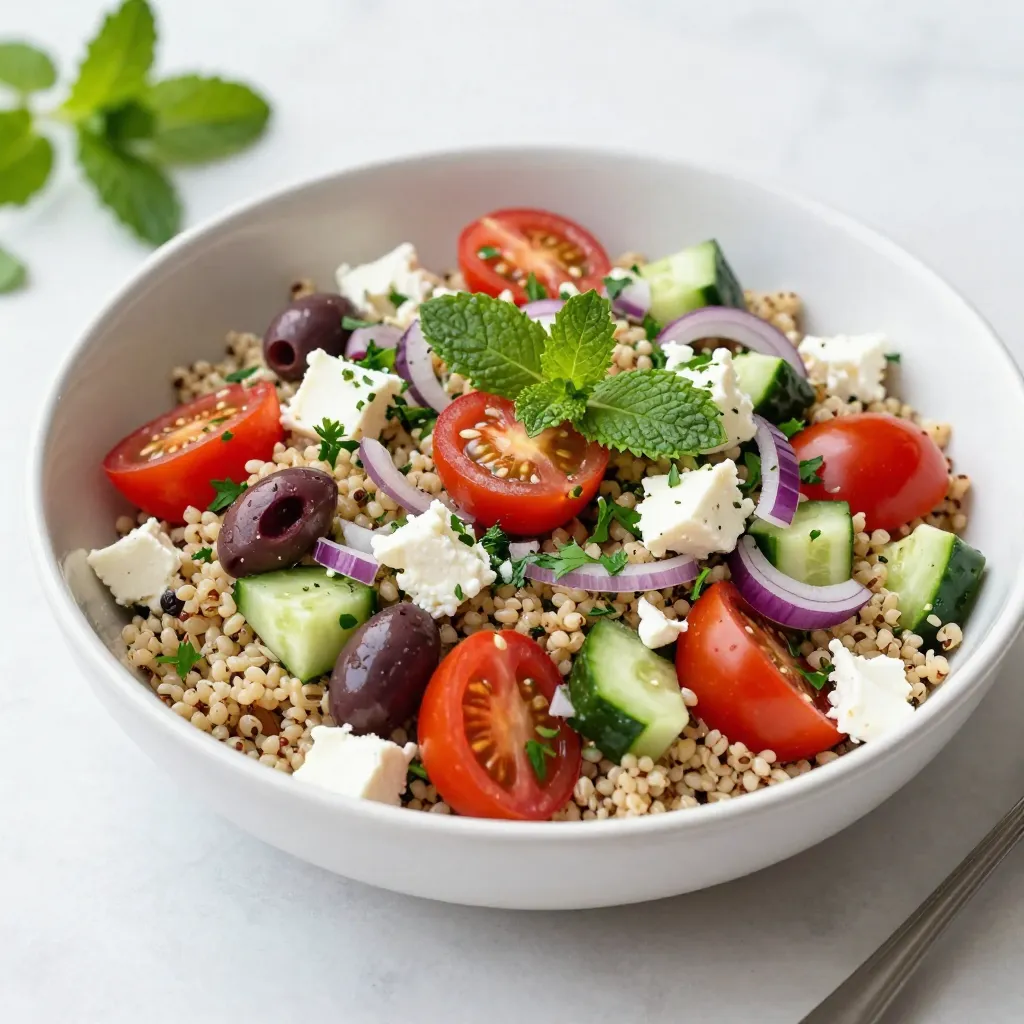 Mediterranean Quinoa Salad Flavorful and Healthy Dish