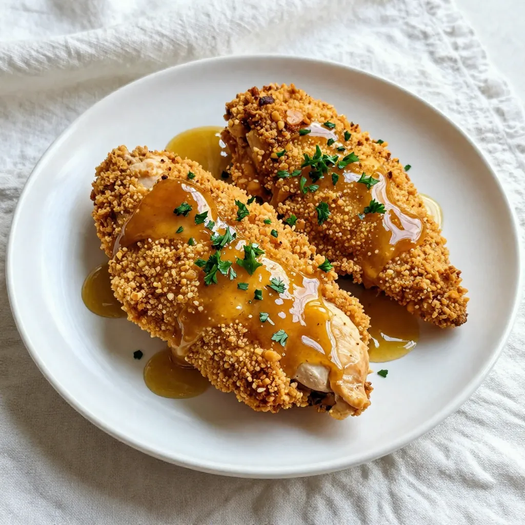 Honey Mustard Pretzel Chicken Tasty Dinner Recipe