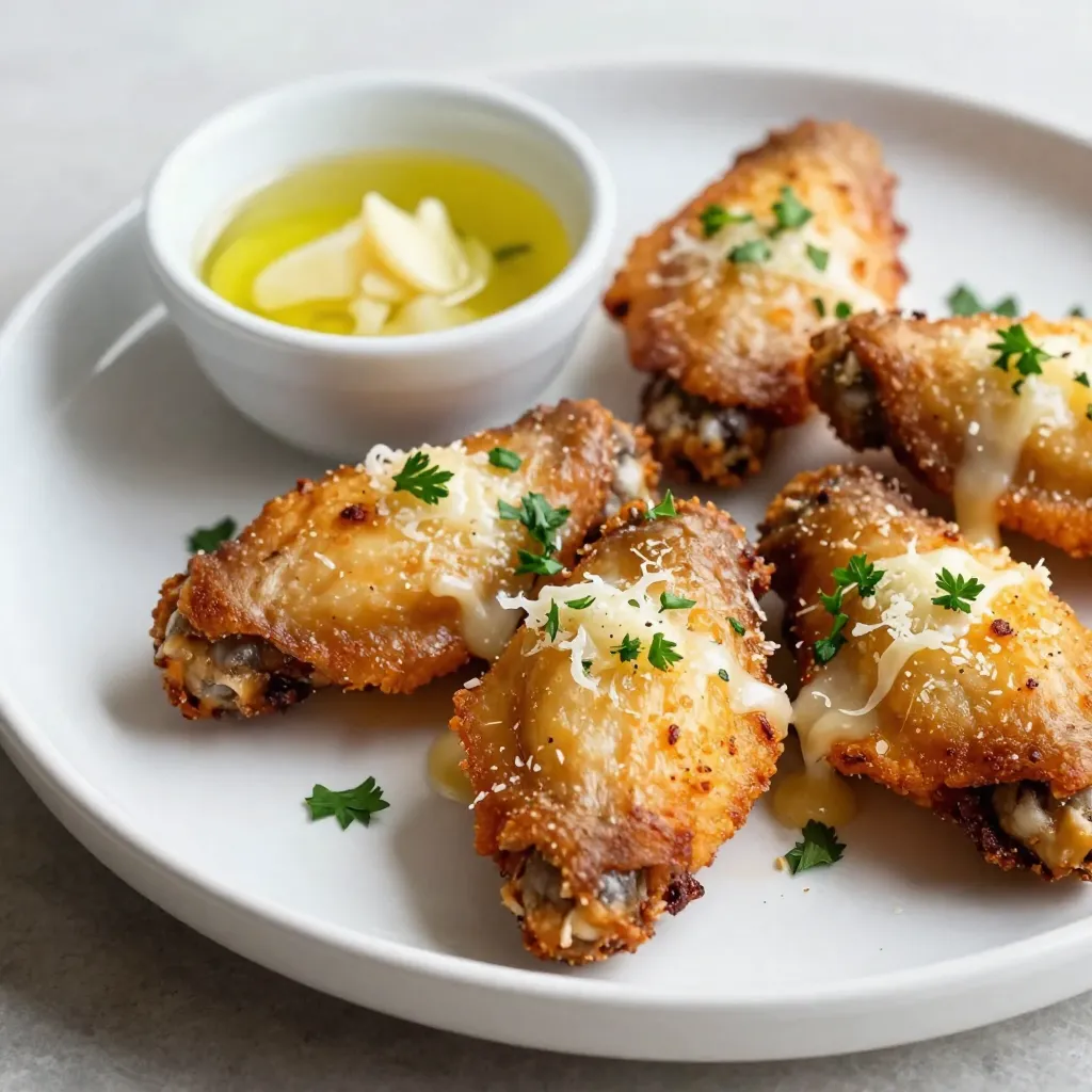 Garlic Parmesan Air Fryer Wings Crispy and Tasty Treat