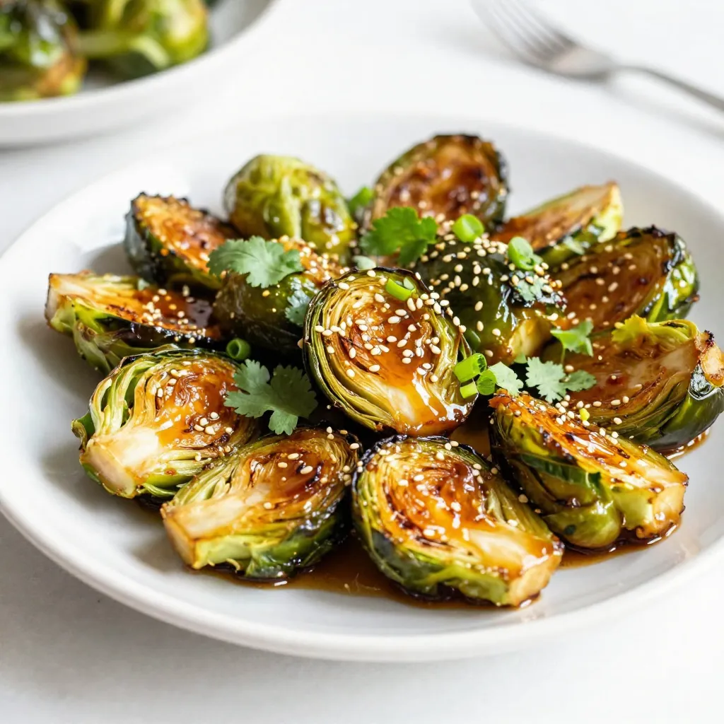 Sriracha Honey Glazed Brussels Sprouts Delightful Dish