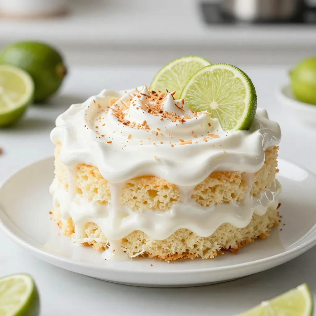 Coconut Lime Tres Leches Cake Flavorful and Simple
