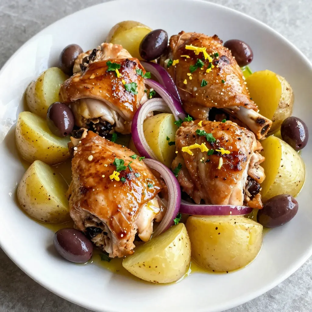 One-Pan Greek Chicken Potatoes Easy and Flavorful Meal