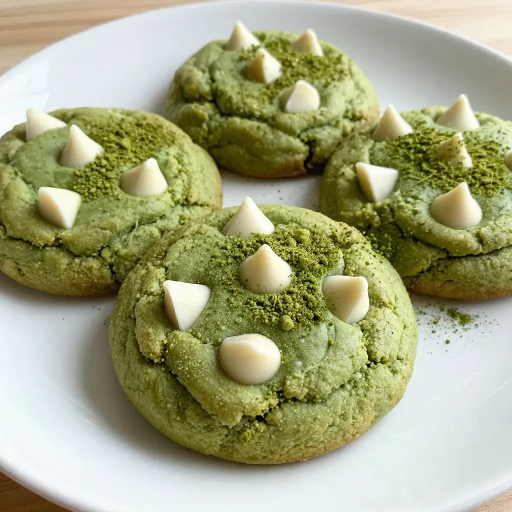 Matcha White Chocolate Cookies Irresistible Treat