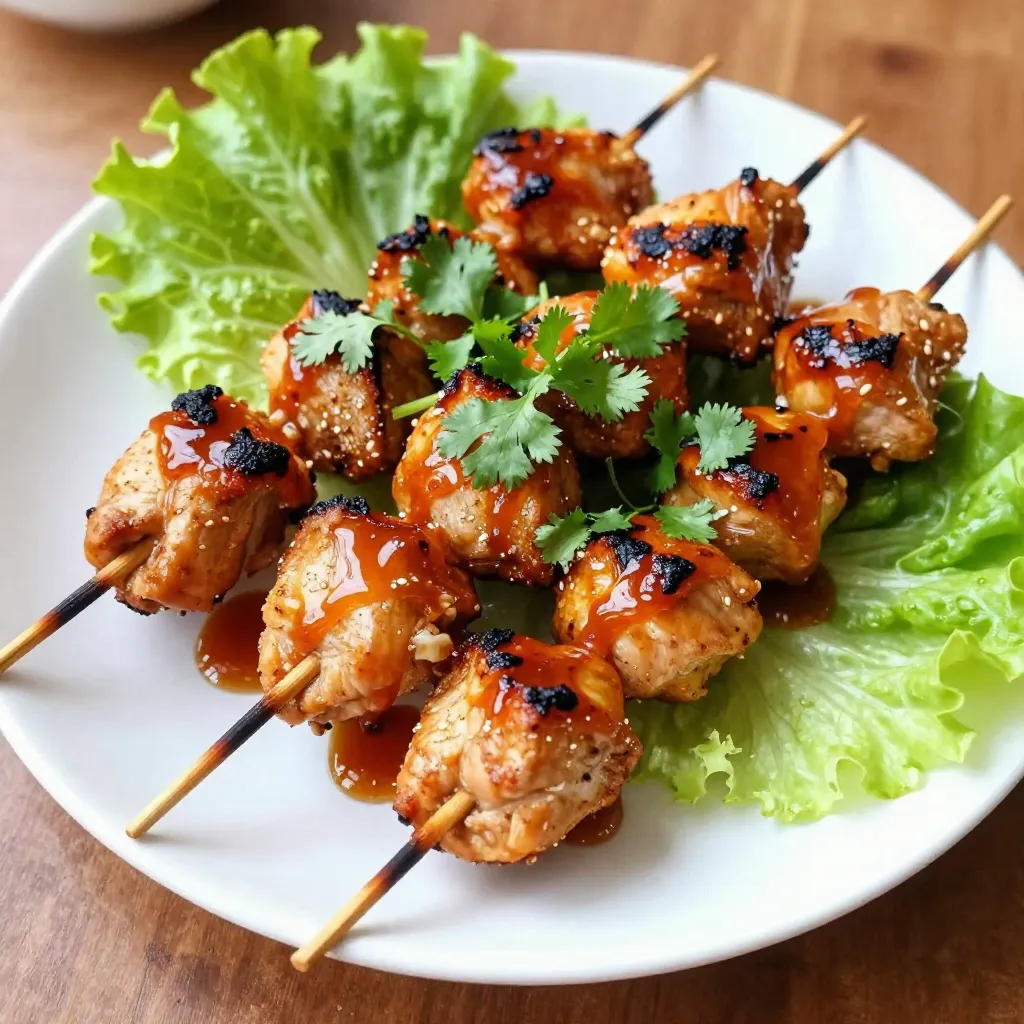 Honey Sriracha Chicken Skewers Flavorful Grilling Recipe