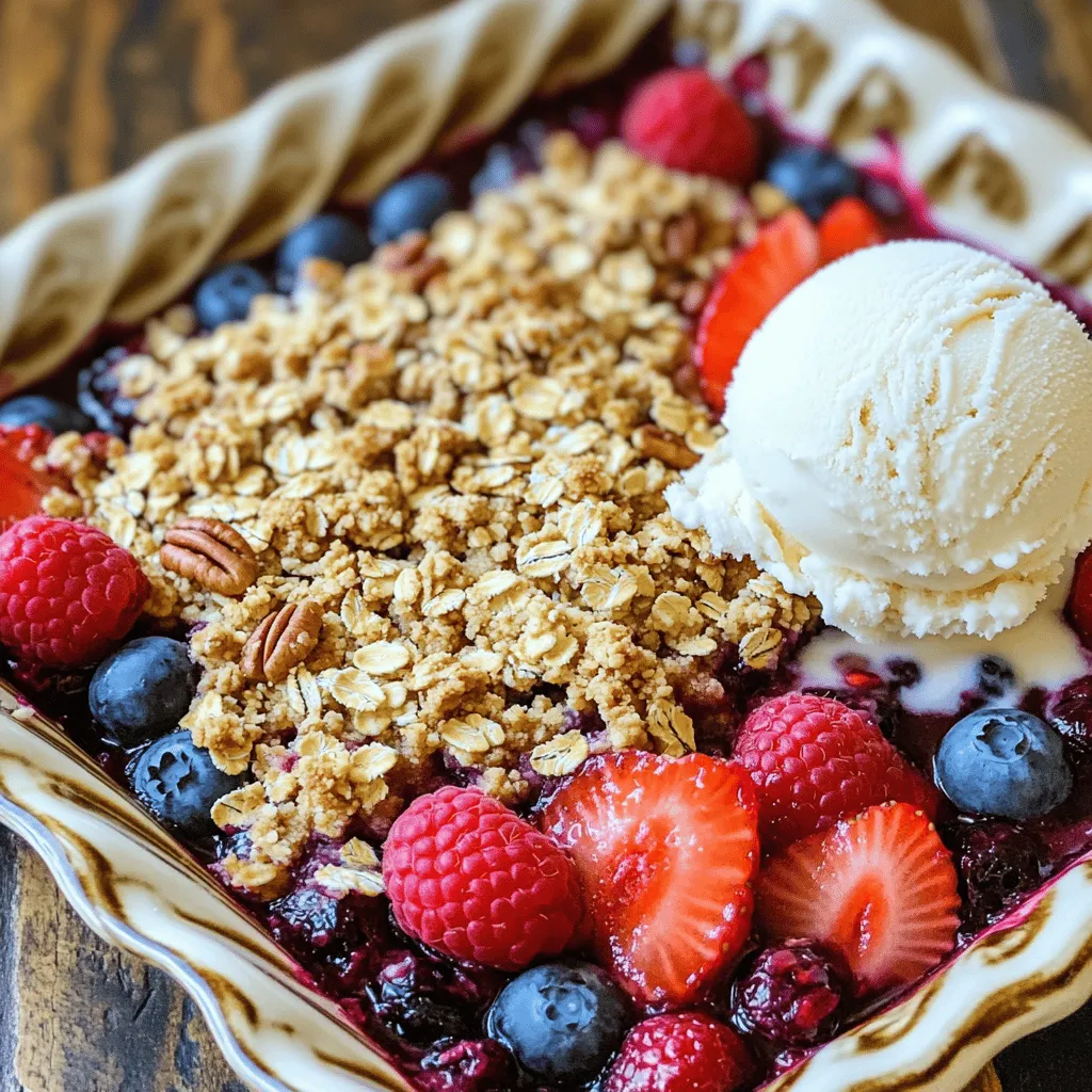 Triple Berry Crisp Delightful Dessert Recipe Guide