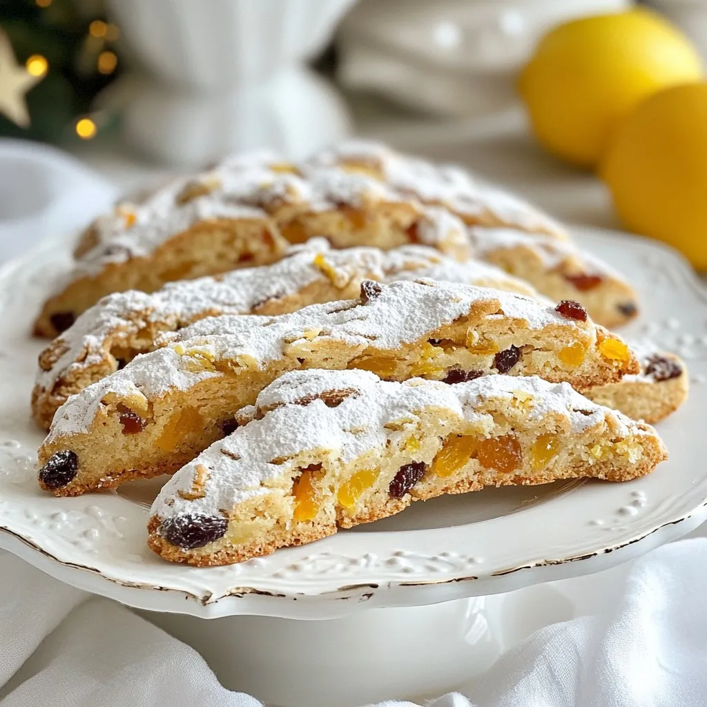 German Stollen Cookies Rich Flavorful Holiday Treat