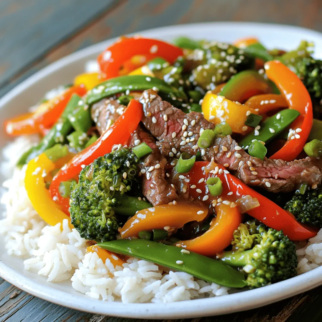 Beef Veggie Stir Fry Over Rice Flavorful Dinner Recipe