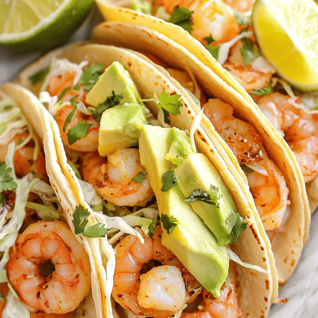 Air Fryer Lemon Garlic Shrimp Tacos Flavorful Delight
