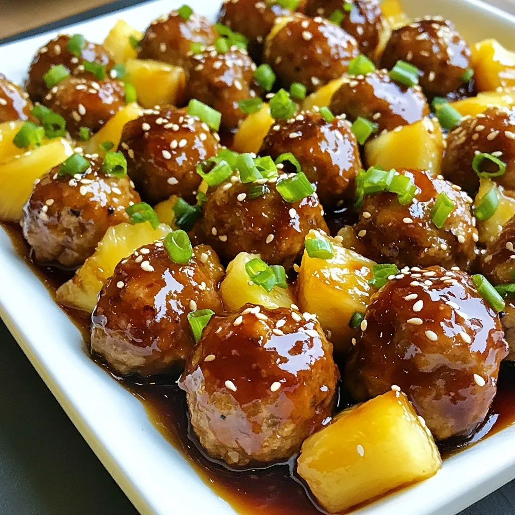 Teriyaki Pineapple Meatballs Simple and Flavorful Recipe