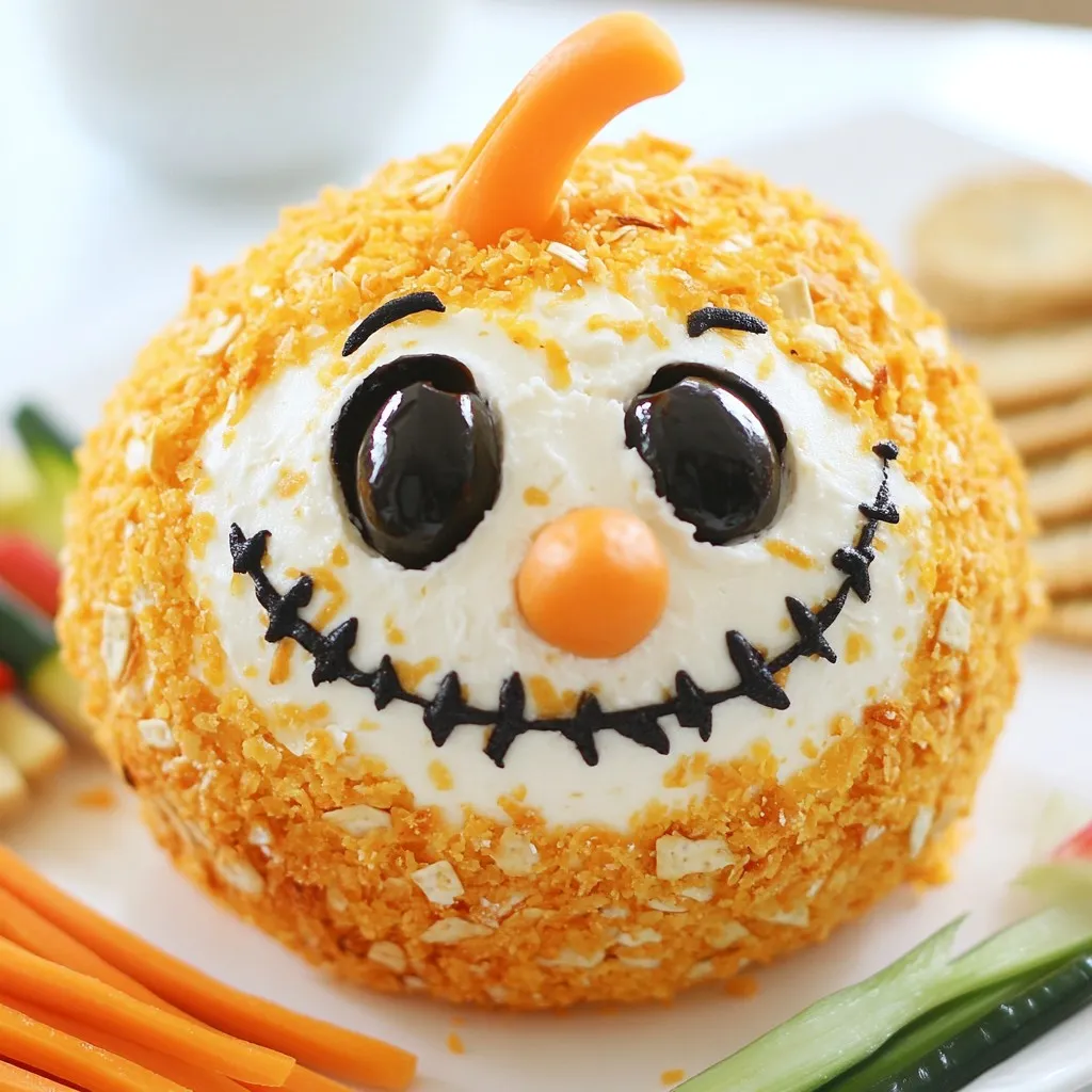 Jack Skellington Cheese Ball Festive and Fun Treat