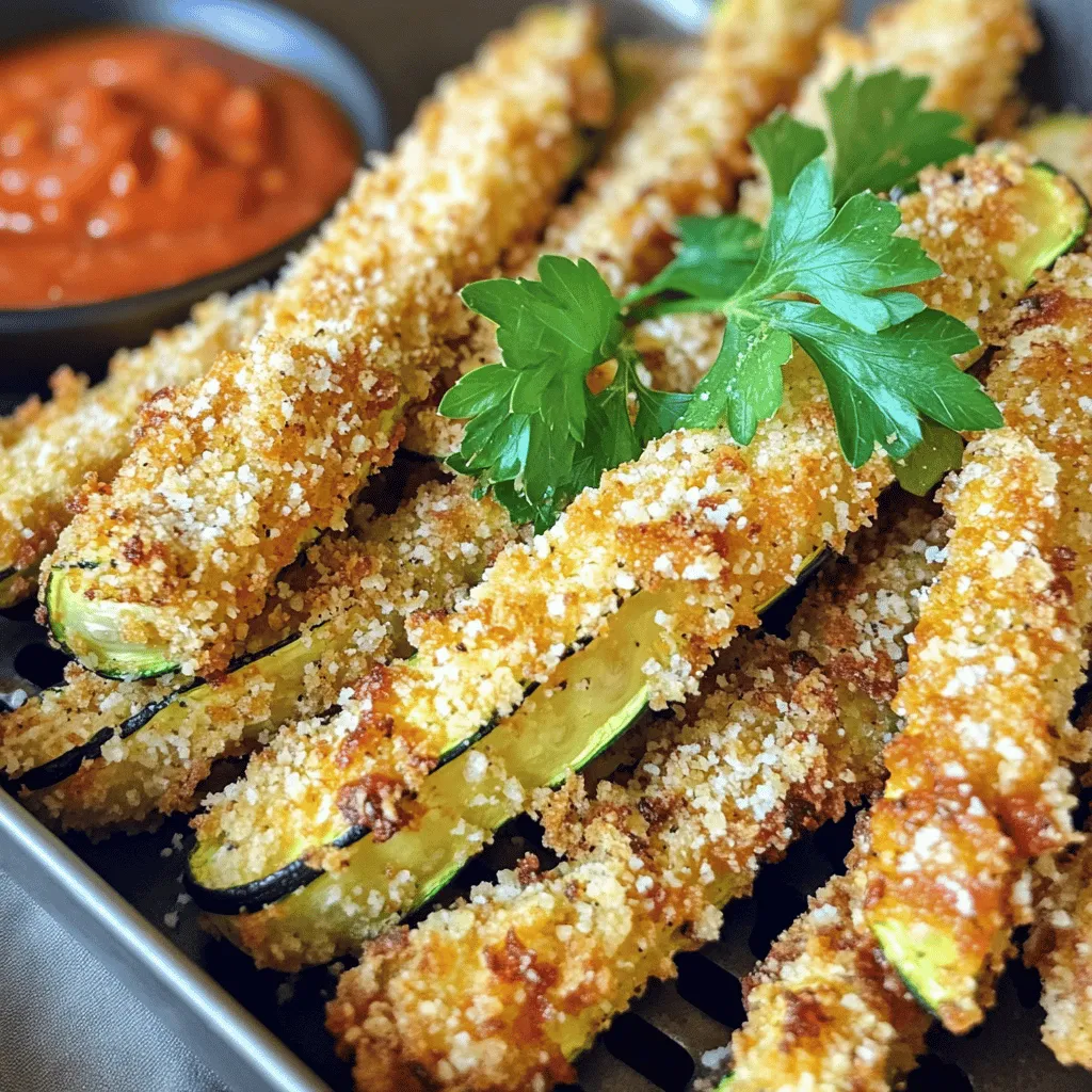 Air Fryer Parmesan Crusted Zucchini Fries Delight