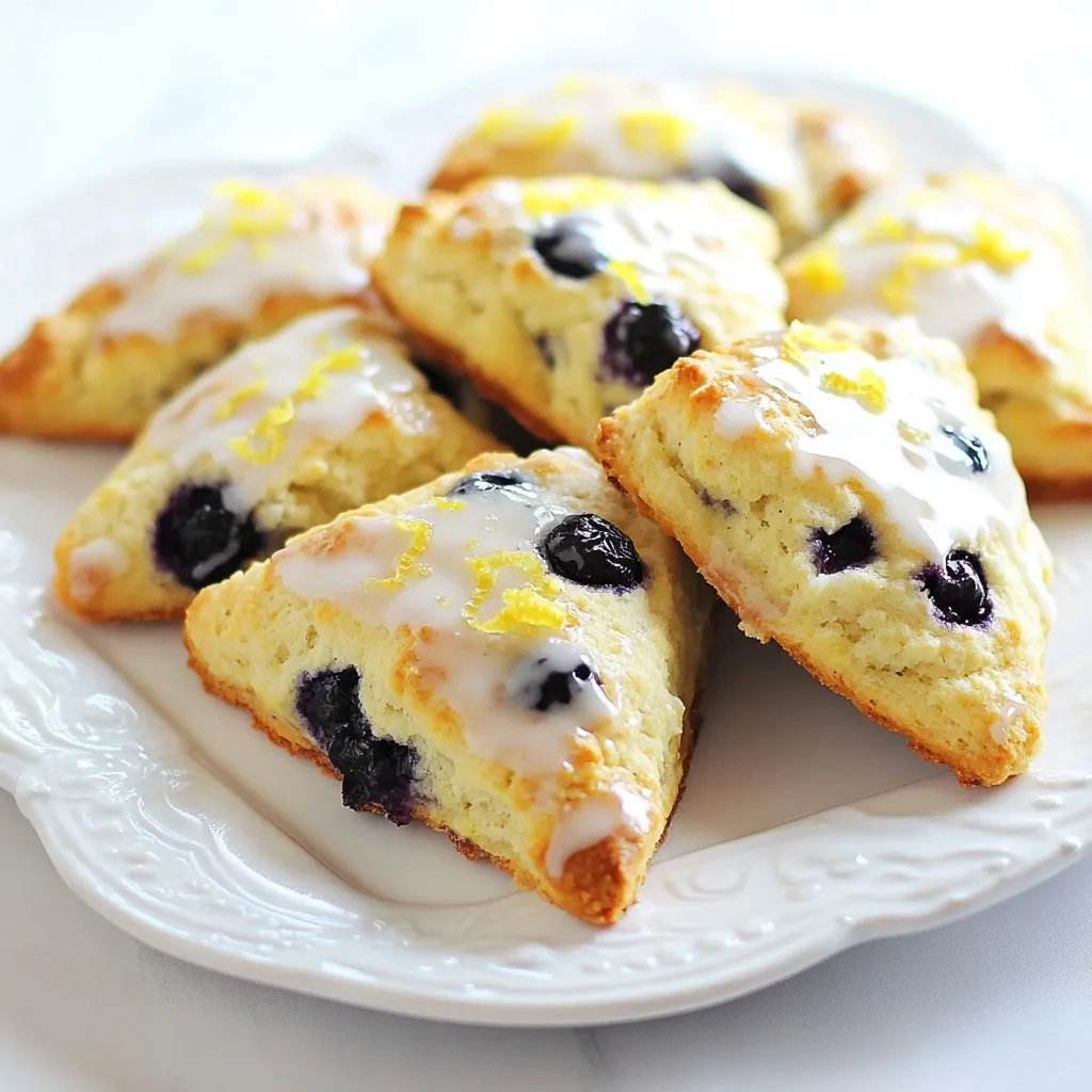 Blueberry Lemon Scones Flavorful and Easy Recipe