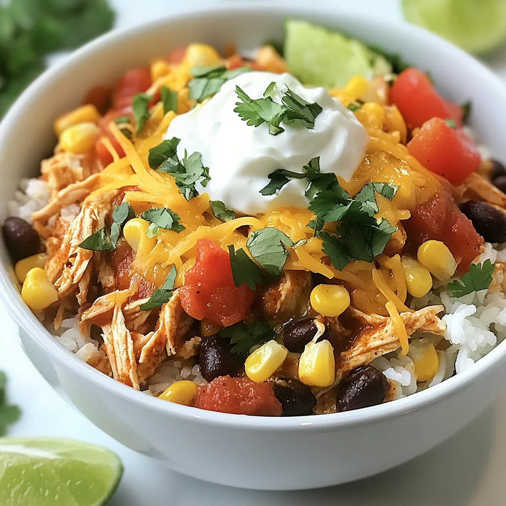 Chicken Enchilada Bowls High Protein Nourishing Meal