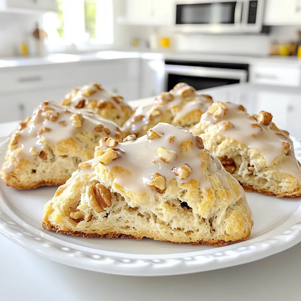 Bakery-Style Maple Walnut Scones Quick and Easy Recipe