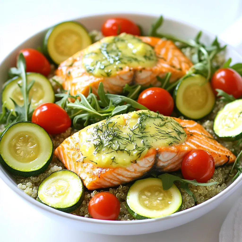 Lemon Dill Salmon Bowls Sheet Pan Healthy Meal Prep