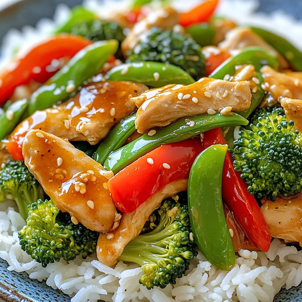 Sweet Chili Garlic Chicken Stir Fry Quick and Easy Recipe
