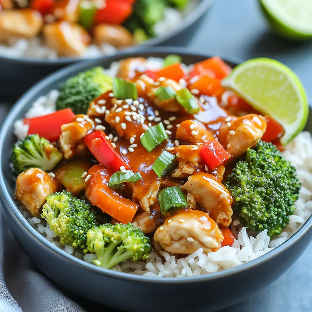 Sweet Chili Chicken Bowls Flavorful and Easy Recipe