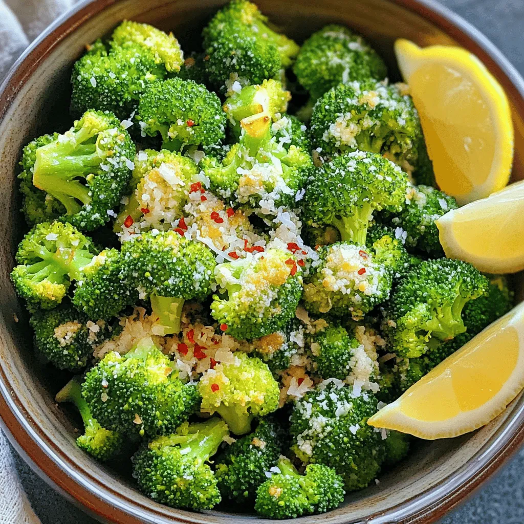 Air Fryer Garlic Parmesan Broccoli Flavorful Side Dish